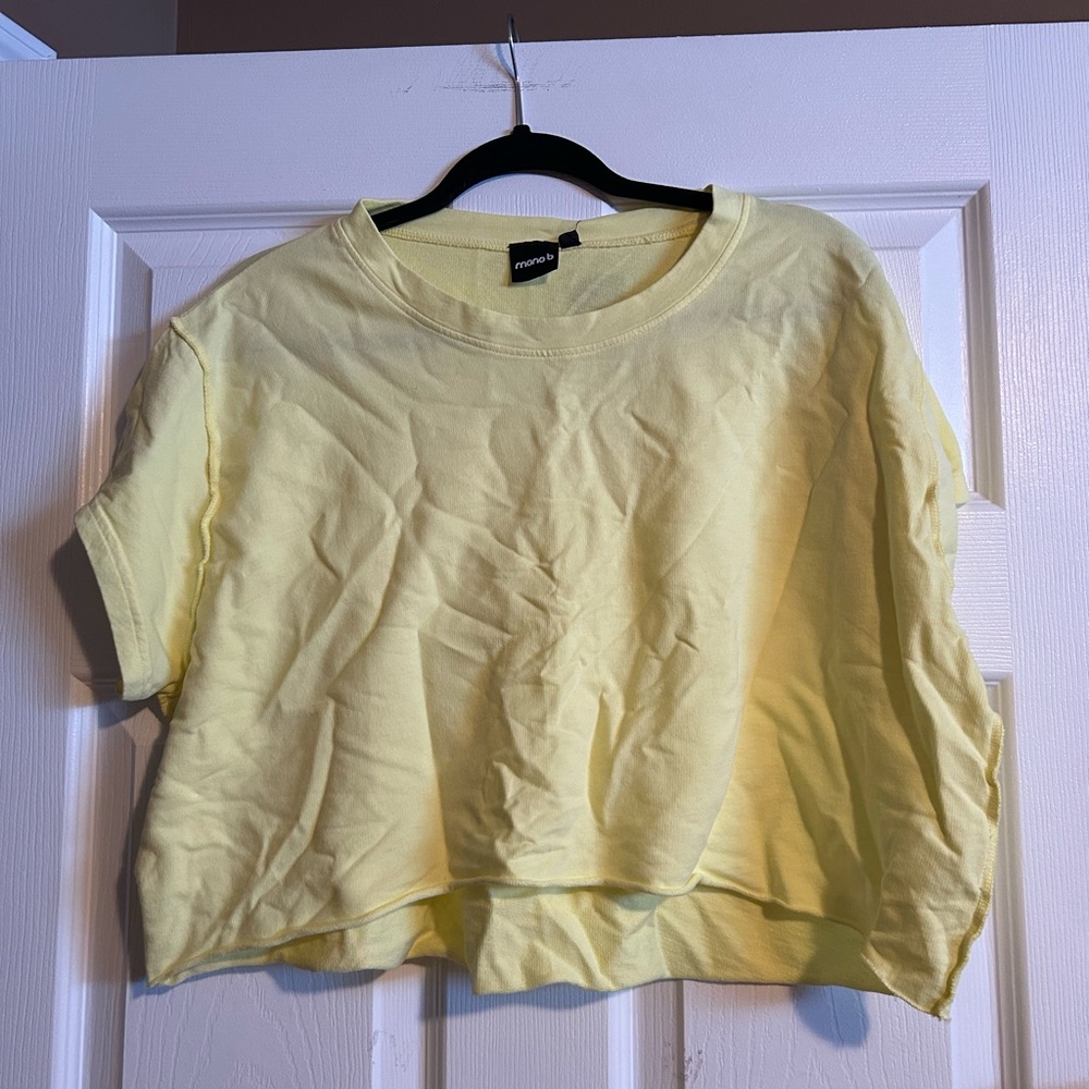 Yellow Women's Crop T-Shirt